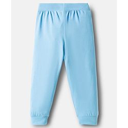 Babyhug Single Jersey Cotton Knit Full Length Text Printed Lounge Pants Pack Of 3 - Multicolour