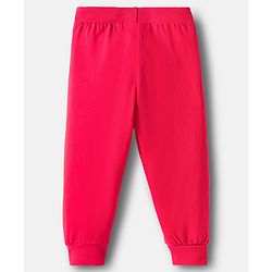 Babyhug Single Jersey Cotton Knit Full Length Text Printed Lounge Pants Pack Of 3 - Multicolour