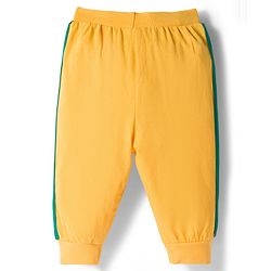 Babyhug Single Jersey Knit Full Length Lounge Pants with Sport Print & Tape Detailing Pack of 3 - Multicolor
