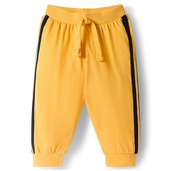 Babyhug Single Jersey Knit Full Length Lounge Pants with Sport Print & Tape Detailing Pack of 3 - Multicolor