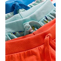 Babyhug Single Jersey Knit Full Length Lounge Pant with Stripes & Prints Pack of 3 - Multicolor