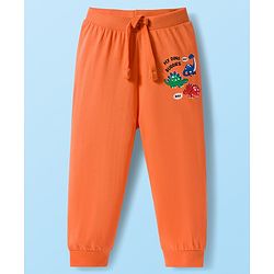 Babyhug Single Jersey Knit Full Length Lounge Pants With Dino Print Pack of 5 - Multicolor