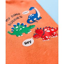 Babyhug Single Jersey Knit Full Length Lounge Pants With Dino Print Pack of 5 - Multicolor