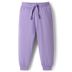 Babyhug Single Jersey Knit Full Length Solid Color Lounge Pants Pack of 5 -Multicolor