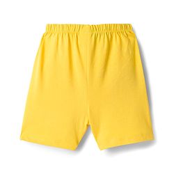 Babyhug Single Jersey Knit Mid Thigh Shorts With Crocodile Print Pack of 2 - Yellow & Light Blue