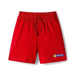 Babyhug Single Jersey Knit Shorts With Vehicle Print Pack Of 2 - Red & Grey