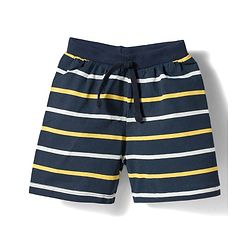 Babyhug Single Jersey Knit Mid Thigh Length Striped Shorts with Beach Theme Print Pack of 3 - Multicolor
