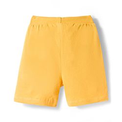 Babyhug Single Jersey Knit Mid Thigh Length Striped Shark & Crocodile Printed Shorts Pack of 3 - Yellow Navy Blue & Red