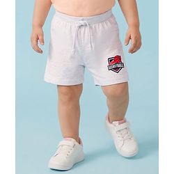 Babyhug 100% Cotton Single Jersey Knit Mid Thigh Length Striped Shorts with Basketball Print Pack of 3 - Multicolor