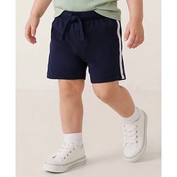Babyhug 100% Cotton Single Jersey Knit Mid Thigh Length Striped Shorts with Basketball Print Pack of 3 - Multicolor