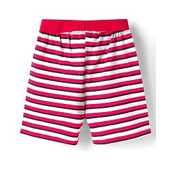 Babyhug 100% Cotton Single Jersey Knit Mid Thigh Length Striped Shorts with Basketball Print Pack of 3 - Multicolor