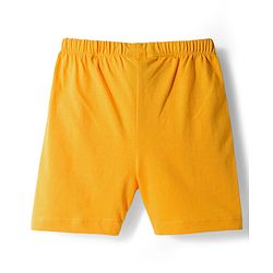 Babyhug Single Jersey Knit Camouflage Printed Mid Thigh Length Shorts Pack Of 3 - Yellow Blue & Navy Blue