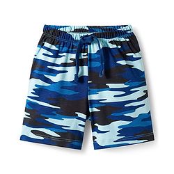 Babyhug Single Jersey Knit Camouflage Printed Mid Thigh Length Shorts Pack Of 3 - Yellow Blue & Navy Blue