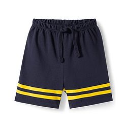 Babyhug Single Jersey Knit Camouflage Printed Mid Thigh Length Shorts Pack Of 3 - Yellow Blue & Navy Blue