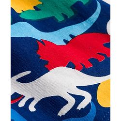Babyhug Single Jersey Knit Mid Thigh Dino Printed & Striped Shorts Pack Of 3 - Multicolour