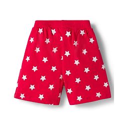 Babyhug 100% Cotton Single Jersey Knit Mid Thigh Striped & Dino Printed Shorts Pack of 3 - Multicolour
