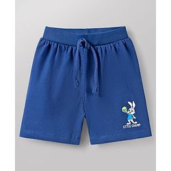 Babyhug Single Jersey Knit Mid Thigh Length Striped Bunny & Ball Printed Shorts Pack of 3 - Yellow Blue & White