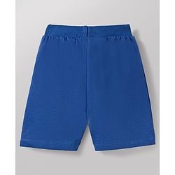 Babyhug Single Jersey Knit Mid Thigh Length Striped Bunny & Ball Printed Shorts Pack of 3 - Yellow Blue & White