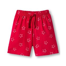 Babyhug 100% Cotton Single Jersey Knit Mid Thigh Shorts With Football Print Pack Of 3 - Red Navy Blue & White