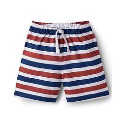 Babyhug Single Jersey Knit Mid Thigh Striped & Animal Printed Shorts Pack of 3 - Multicolor