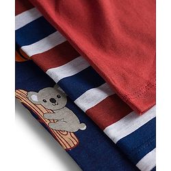 Babyhug Single Jersey Knit Mid Thigh Striped & Animal Printed Shorts Pack of 3 - Multicolor
