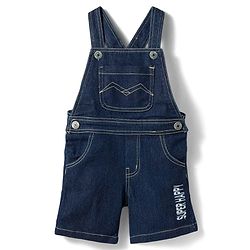 Babyhug Single Jersey Knit Half Sleeves Abstract Printed Tee & Dungaree Set - Multicolour