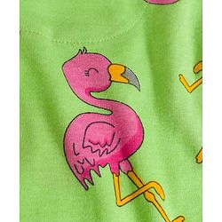 Babyhug Cotton Knit Full Sleeves T-Shirt & Pajama Co-ords Night Suit With Bird Print - Green