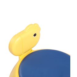Babyhug Dino Kids Swing Car with ABEC 7 Bearing Lights & Music- Yellow| Smooth PU LED Wheels| Easy to Operate| Built for Rough Play| Encourages Physical Activity| For Kids of 3 to 8 years| Sport Gift