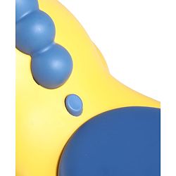 Babyhug Dino Kids Swing Car with ABEC 7 Bearing Lights & Music- Yellow| Smooth PU LED Wheels| Easy to Operate| Built for Rough Play| Encourages Physical Activity| For Kids of 3 to 8 years| Sport Gift