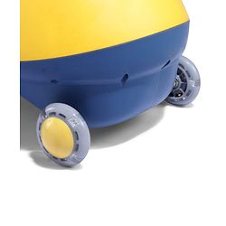 Babyhug Dino Kids Swing Car with ABEC 7 Bearing Lights & Music- Yellow| Smooth PU LED Wheels| Easy to Operate| Built for Rough Play| Encourages Physical Activity| For Kids of 3 to 8 years| Sport Gift