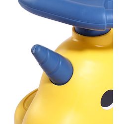 Babyhug Dino Kids Swing Car with ABEC 7 Bearing Lights & Music- Yellow| Smooth PU LED Wheels| Easy to Operate| Built for Rough Play| Encourages Physical Activity| For Kids of 3 to 8 years| Sport Gift