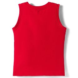 Babyhug Cotton Knit Half Sleeves & Shorts Set With Tiger Printed Tank T-Shirt - Blue & Red