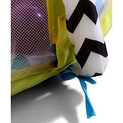 Babyhug Disney Baby 3-in-1 Play Gym with Ball Pit, Hanging Toys & Mickey Storage Pocket| 30 Colorful Balls| Flexible Arches| Foldable Mesh Arena| Sensory & Motor Skill Development| BIS Certified
