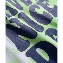 Babyhug Single Jersey Knit Half Sleeves T-Shirt & Shorts Set with Smiley Print - Light Green & Blue