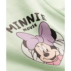 Babyhug Disney Single Jersery Knit Half Sleeves T-Shirt with Minnie & Friends Graphic Pack of 3 - Pink & Green