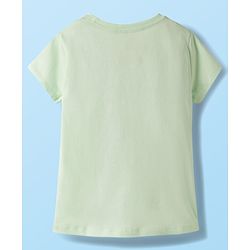 Babyhug Disney Single Jersery Knit Half Sleeves T-Shirt with Minnie & Friends Graphic Pack of 3 - Pink & Green