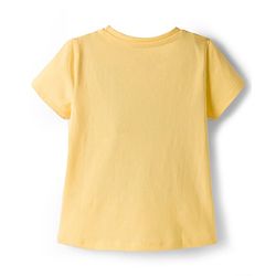 Babyhug Disney Single Jersey Knit Half Sleeves T-Shirt With Minnie & Mouse Friends Print Pack Of 2 - Lilac & Yellow