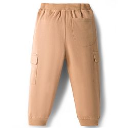Babyhug Looper Knit Full Length Lounge Pant With Adventure Time Print - Beige