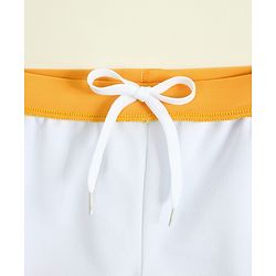 Babyhug Swimming Trunk with Cap & Sea Life Print - Sea Green