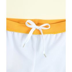 Babyhug Swimming Trunk with Cap & Dino Print - Light Blue