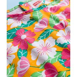 Babyhug Single Jersey Half Sleeves Top & Shorts Set Floral Print -  Multicolour