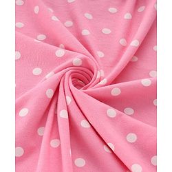 Babyhug Terry Knit Hooded Towel With Polka Dot Print L 76 x B 76 cm - Pink