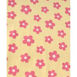 Babyhug Terry Knit Hooded Towel With Floral Print L 76 x B 76 cm - Yellow