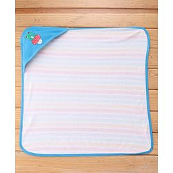 Babyhug Terry Knit Hooded Towel With Polka Dot Print L 75 x B 75 cm - Yellow