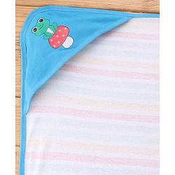 Babyhug Terry Knit Hooded Towel With Polka Dot Print L 75 x B 75 cm - Yellow