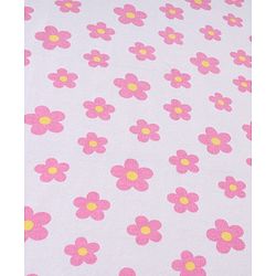 Babyhug Terry Knit Hooded Towel With Floral Print L 76 x B 76 cm - White