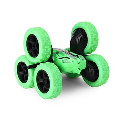 Babyhug Double Flip Sixer Stunt Car with Lights - Yellow| 360° Rotating Flip Action|6-Wheel High-Speed Off-Road Drift Car|2.4 GHz Long Range Remote Control| Type-C Charging| Best Gift for 4+ Year Kids