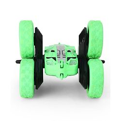 Babyhug Double Flip Sixer Stunt Car with Lights - Yellow| 360° Rotating Flip Action|6-Wheel High-Speed Off-Road Drift Car|2.4 GHz Long Range Remote Control| Type-C Charging| Best Gift for 4+ Year Kids