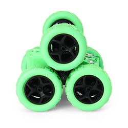 Babyhug Double Flip Sixer Stunt Car with Lights - Yellow| 360° Rotating Flip Action|6-Wheel High-Speed Off-Road Drift Car|2.4 GHz Long Range Remote Control| Type-C Charging| Best Gift for 4+ Year Kids