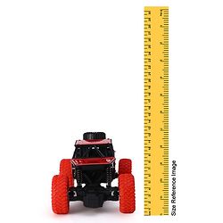 Babyhug Mud Master and Rechargeable RC Car - Red| 4-Wheel Drive System| Designed for All Terrain| Long Range 2.4 GHz Remote| BIS Certified| Gifting Toy| Type-C Charging| Best Gift for 4+ Year Kids